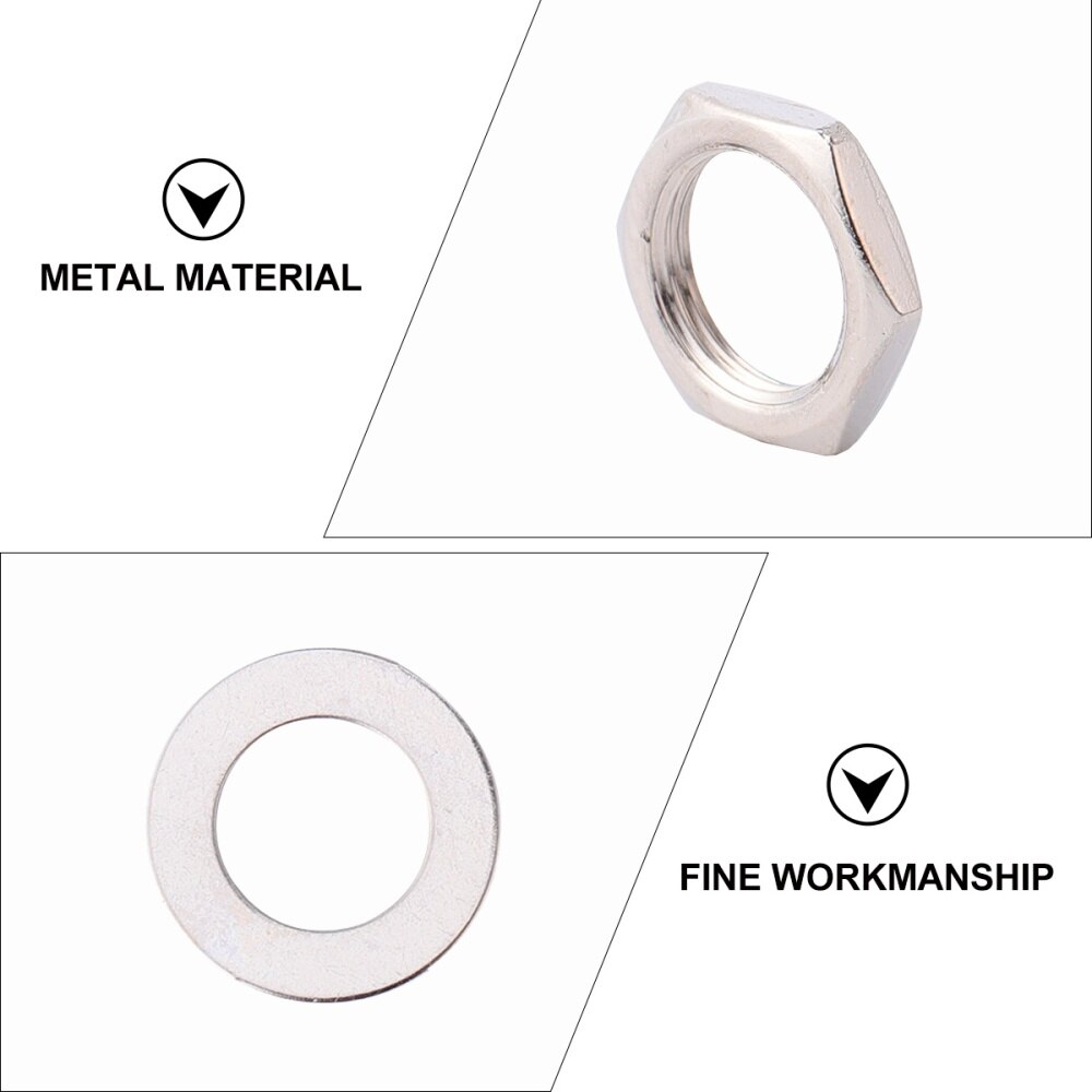 40 pièces écrou de guitare joint potentiomètre écrou et joint petites pièces de guitare électrique en métal pour le Style de magasin à domicile M7