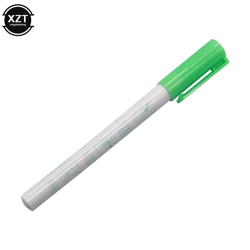 Colorful Highlighter Pen Writing Drawing Double Line mildliner Outline Pen Fluorescent Markers Letter Album Card Pen stationery: Green