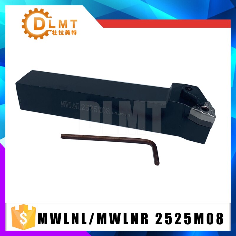 External Grooving Turning Lathe Bar Tool Holder Set MWLNL2525M08 MWLNR2525M08