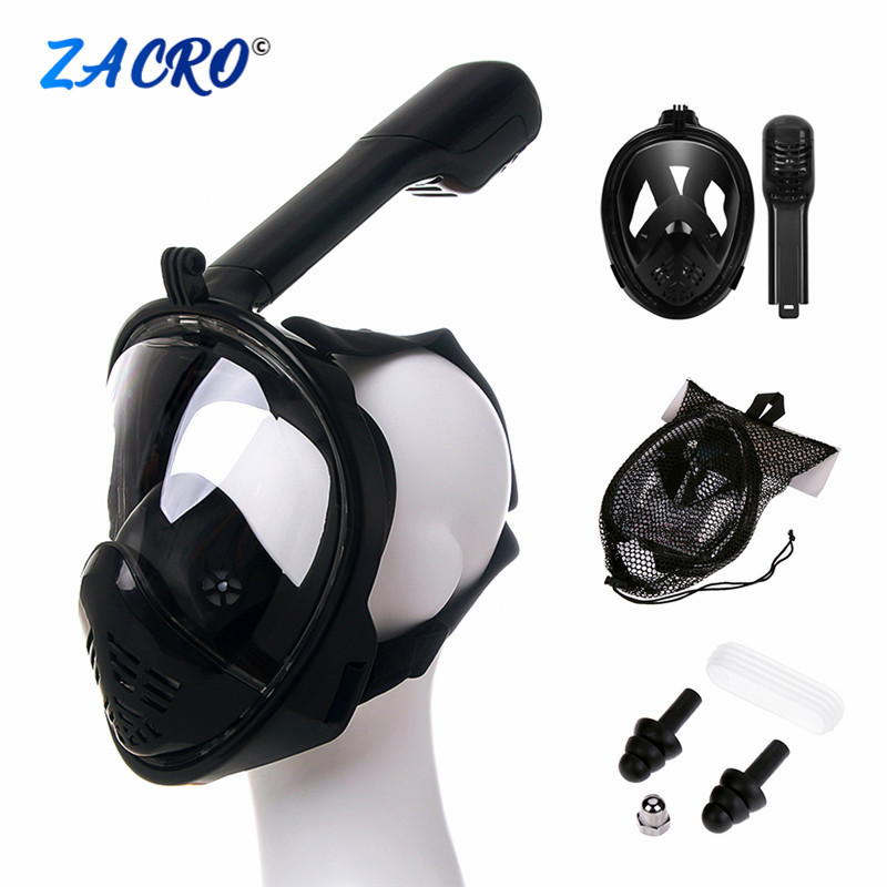 Full Face Diving Mask Anti-Fog Snorkeling Mask Underwater Scuba Swimming Mask Glasses Snorkel Dive Equipment for Adult Kid #2