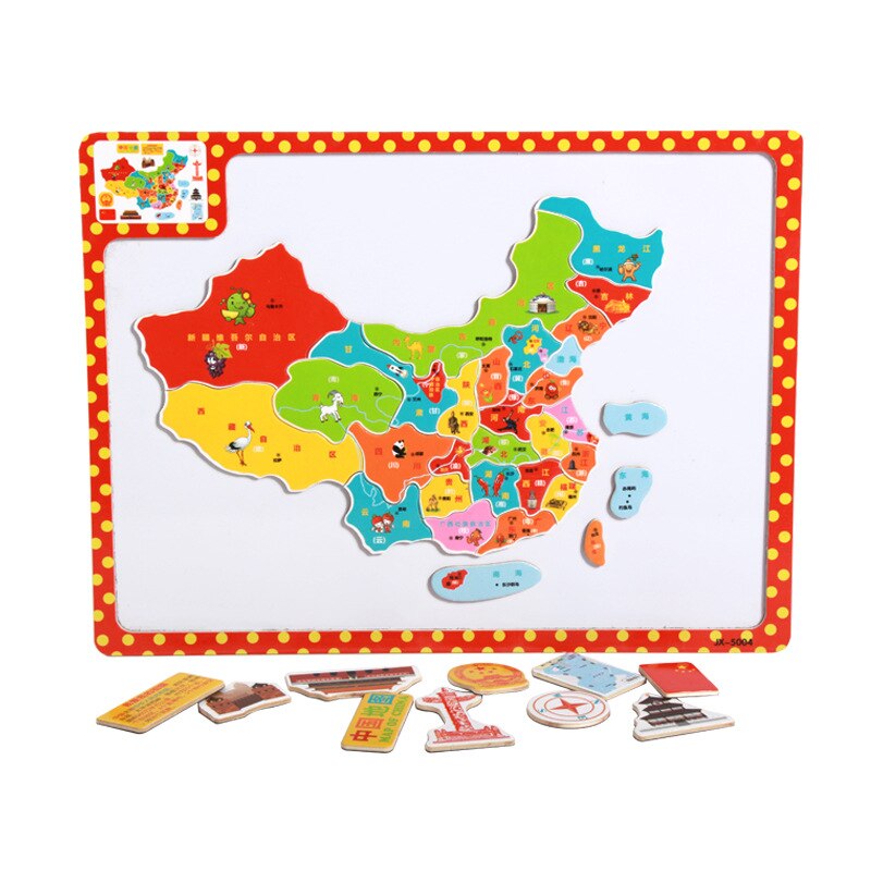 Wooden Magnetic World Map Puzzle Various Themes Early Childhood Education Educational Toys Magnetic Map Cognitive Learning Toys