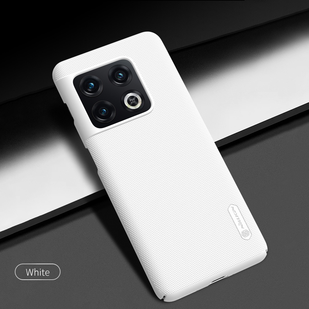 For OnePlus 10 Pro Case Nillkin Super Frosted Shield Hard PC Matte Slim Back Cover For OnePlus 10 Pro Protection Case: White