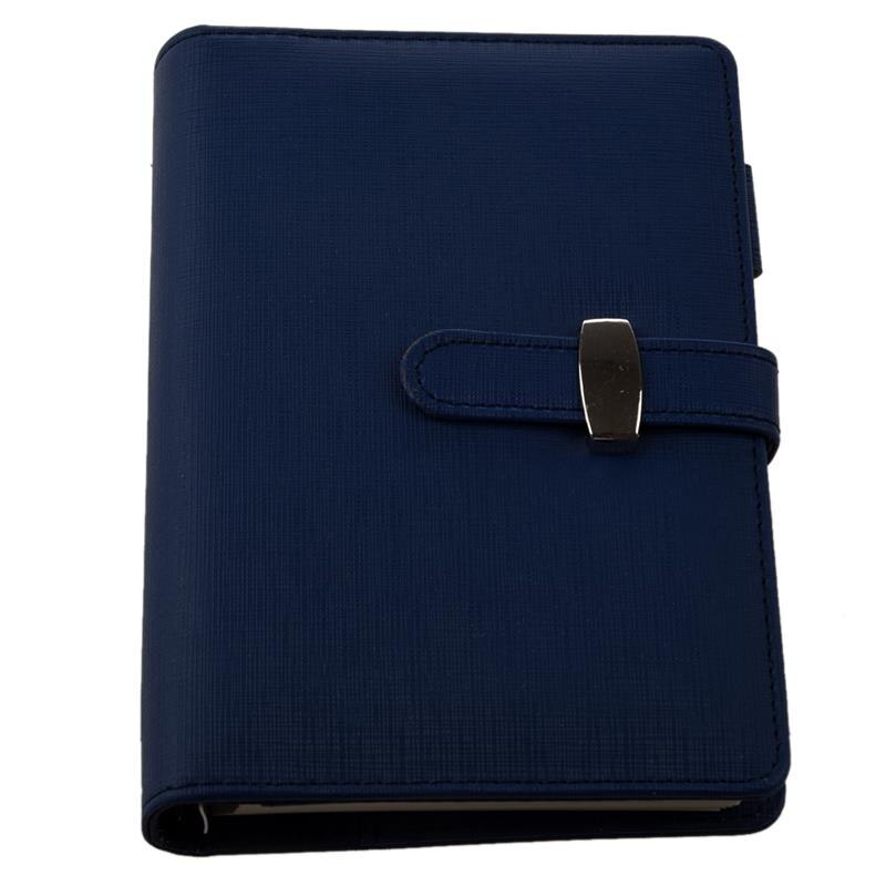 Pocket Organiser Planner Leather Filofax Diary Notebook Blue