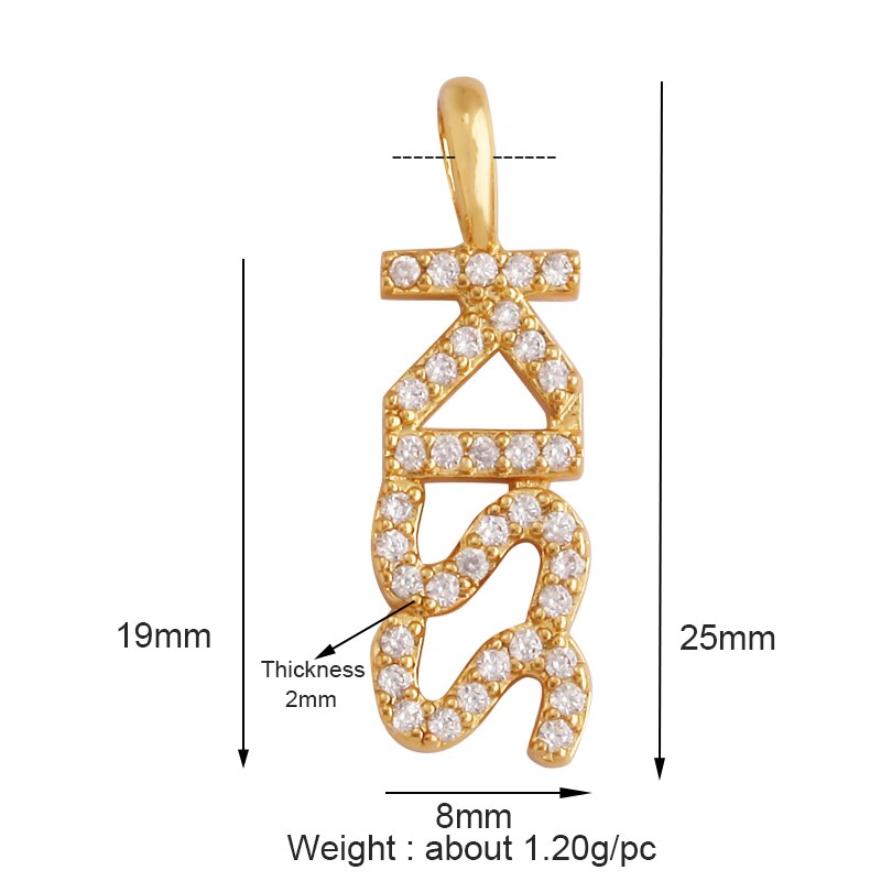 Fine LOVE KISS BABY ANGEL DEAR MAMA LUCKY Letter Charm Pendant Jewelry, Trendy Necklace Accessories Hand Making Supply K50: PURPLE