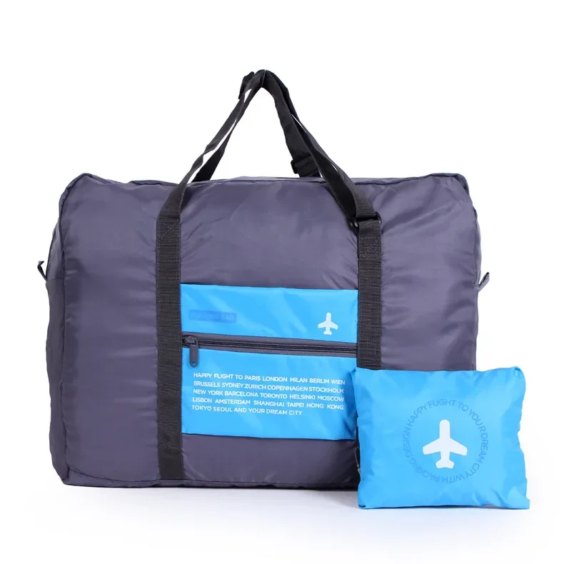 Faltbare Motorrad wasserdichte Tasche große Kapazität Reisetaschen Handgepäck Verpackung Organizer einstellen: Blau