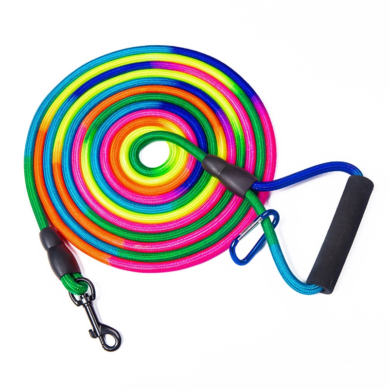 Lange Leash Voor Een Hond 3M Rainbow Lange Lood Hondenriem 5M Lange Leash Voor Een Hond 10M Recall Training Tracking Gehoorzaamheid Touw