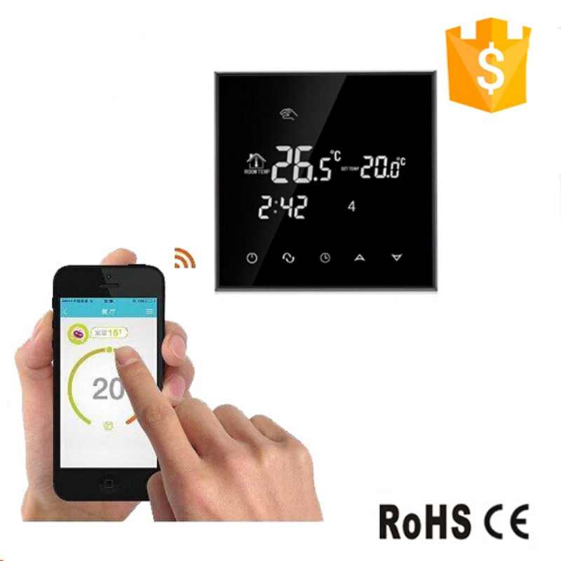 Wifi 16A Thermoregulator Touch Screen Thermostaat Voor Warme Vloer, Elektrische Verwarming Thermostaat
