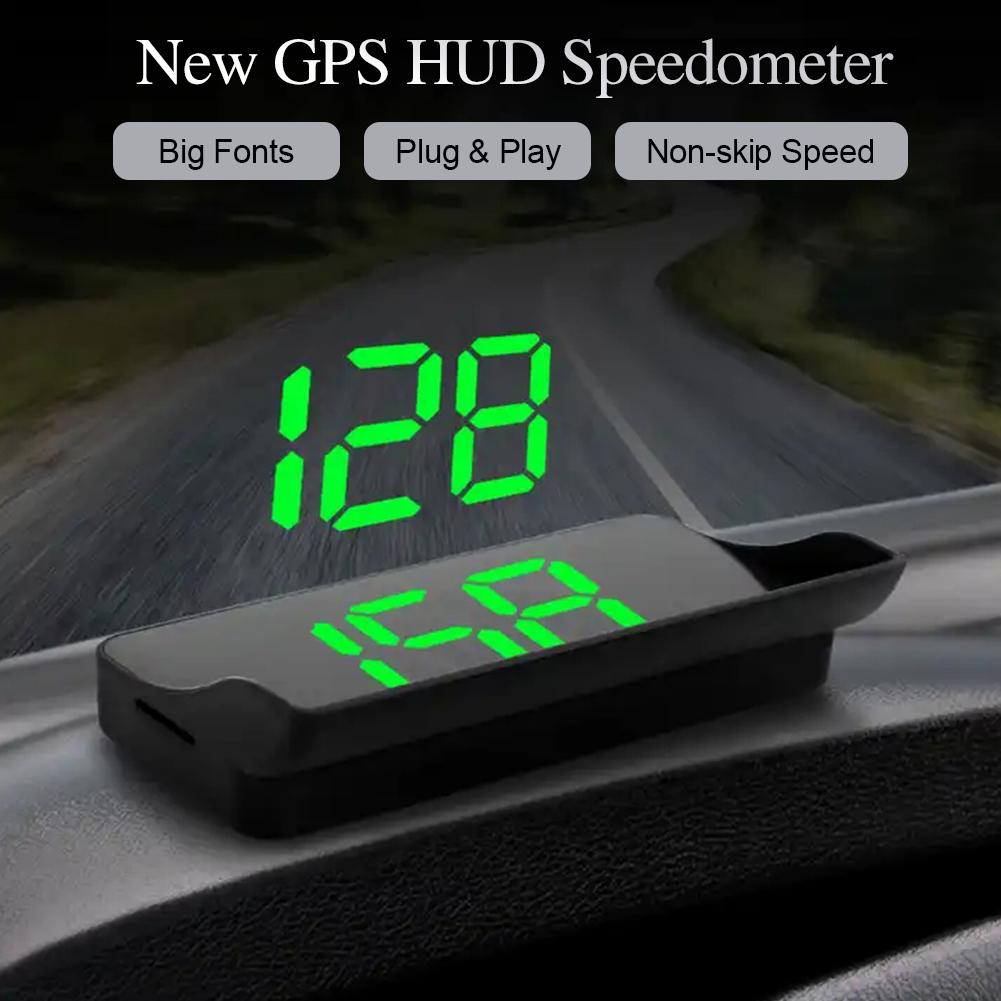 Auto Kopf hoch HD Anzeige GPS Tacho Geschwindigkeit KMH Digital HUD Windschutzscheibe Projektor Für Alle Autos Auto Elektronik Zubehör