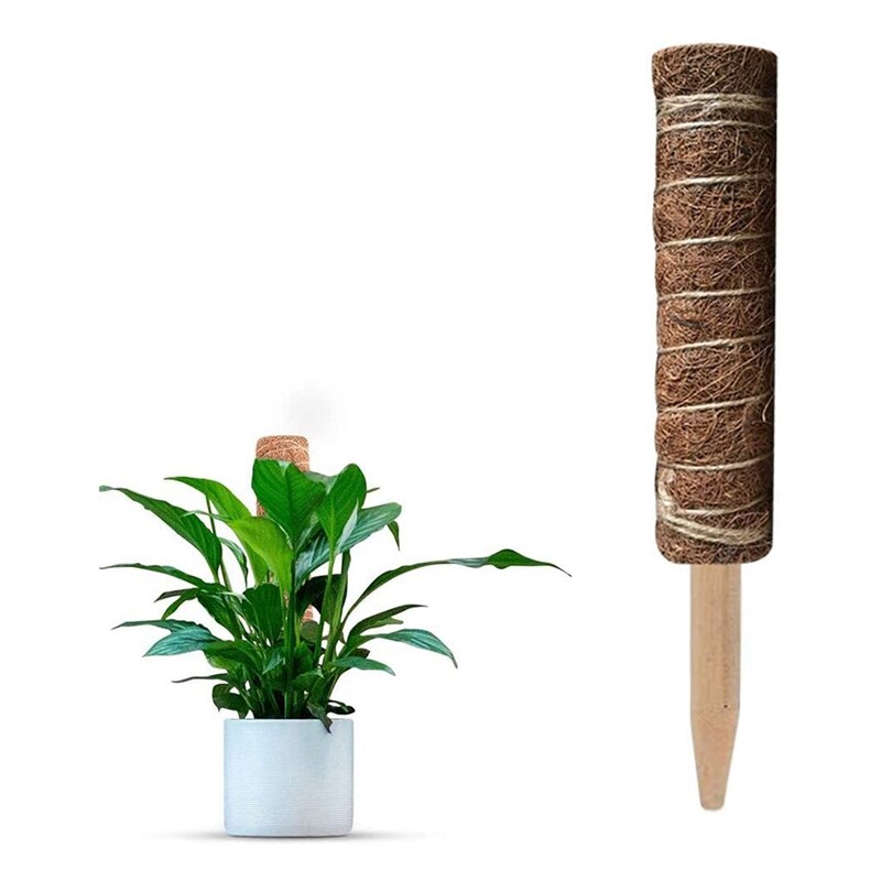 4 Pack Coir Totem Pole Coir Moss Totem Pole for Plant Support Extension Climbing Indoor Plants pers 30cm