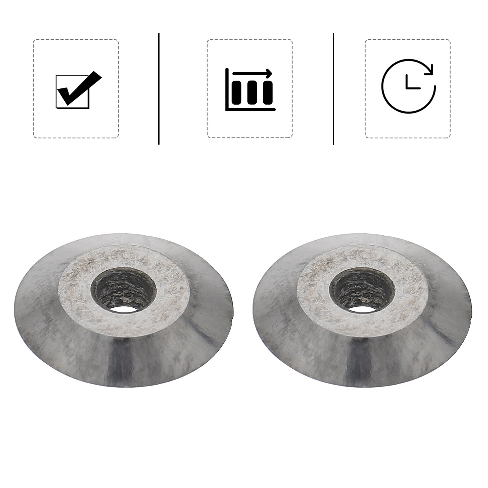 3pcs Glass Tube Cutter Blades Glass Pipe Cutter Blades Pipe Cutting Tool Blades