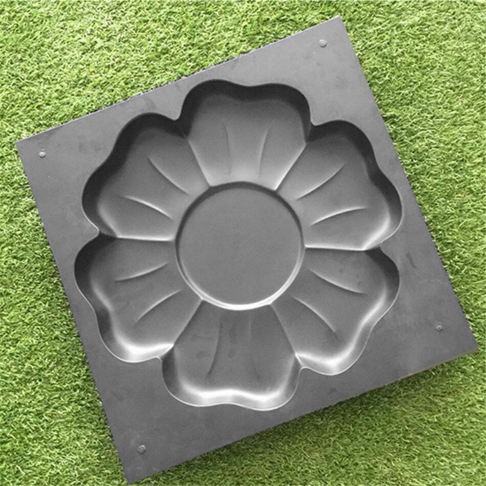 DIY Cement Paving Mold Floor Tile Pavement Mold Flower Mold Stepping Stone Mold Reusable Concrete Cement Stone Garden Road Tool