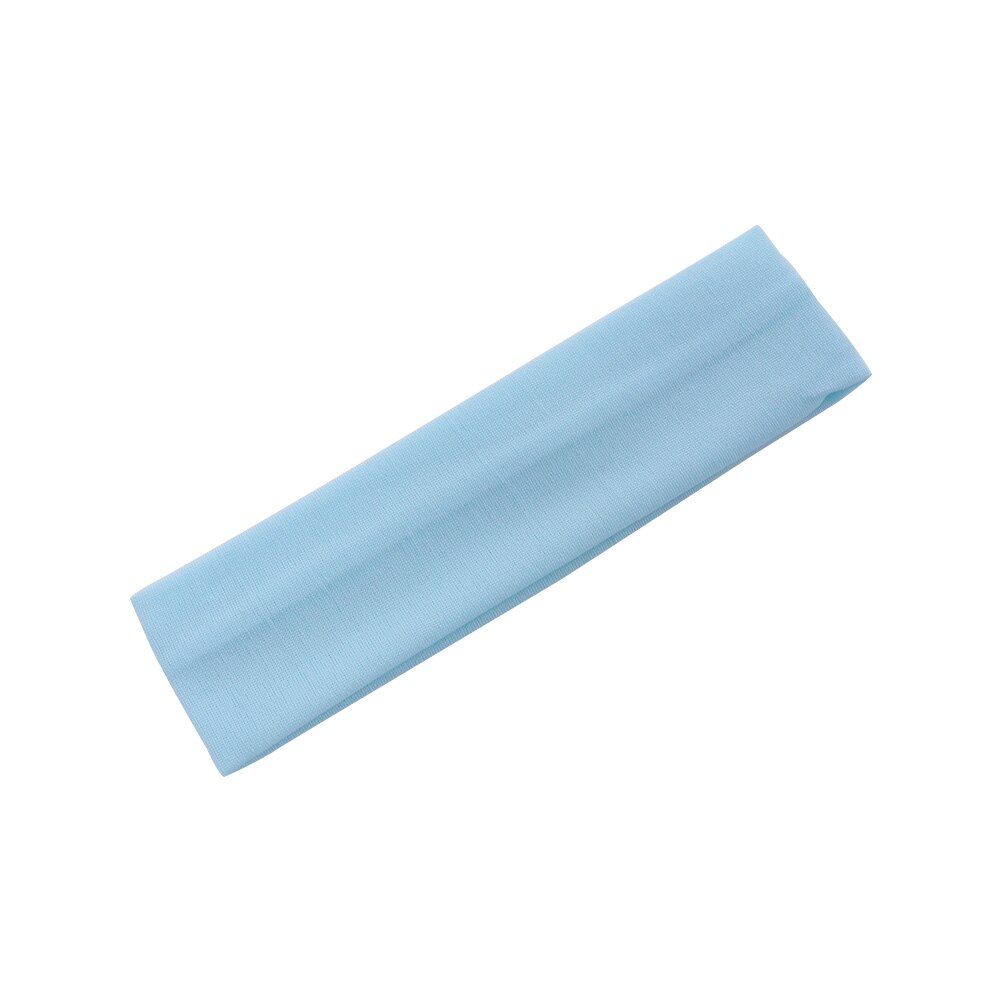 1pc women's/men's 19- color elastic yoga headband, running sweatband, outdoor gym hair band, turban fitness bandage, sports accessory