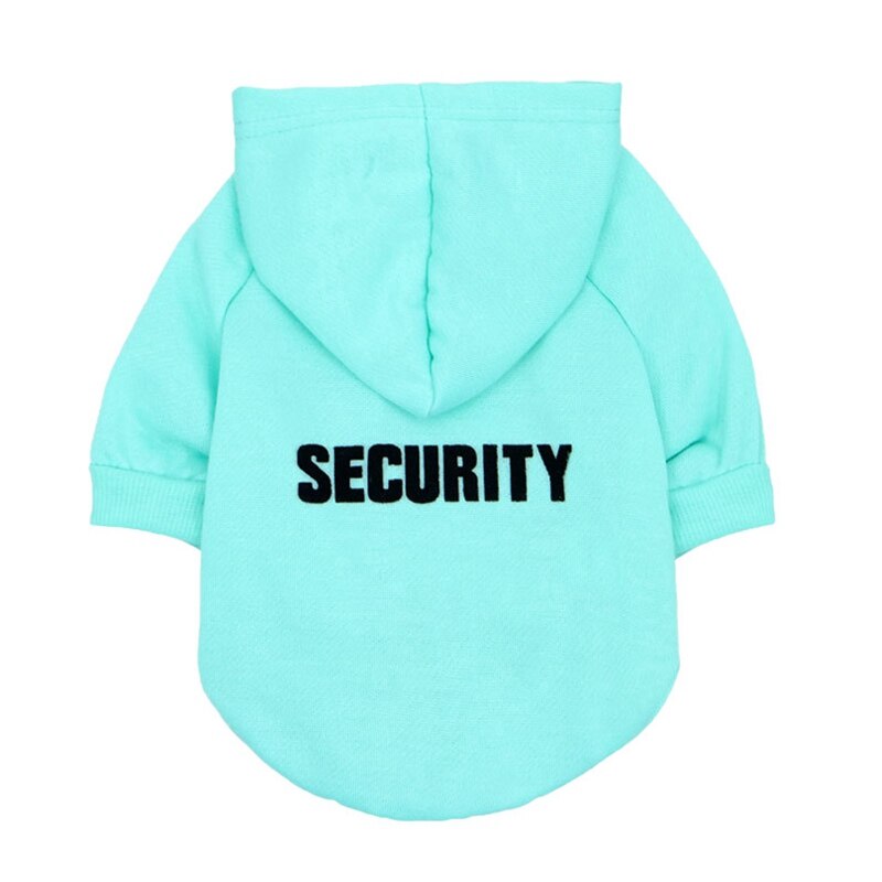 Security Dog Cat Clothes Pet Cat Coats Jacket Hoodies For Cats Dog Outfit Warm Pet Clothing Rabbit Animals Pet Sweatshirt: PG / S