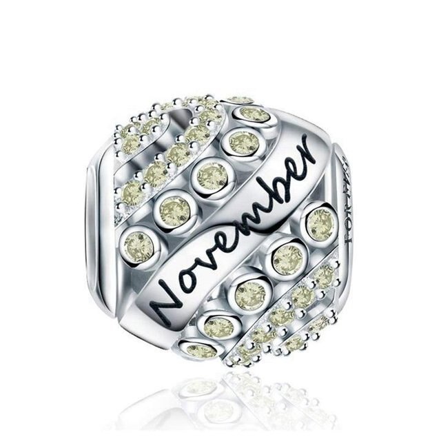 Nuovo compleanno pietra originale adatto braccialetto 925 argento ciondolo donna gioielli galassia cielo stellato Charms perline Kit fai da te: D025-11