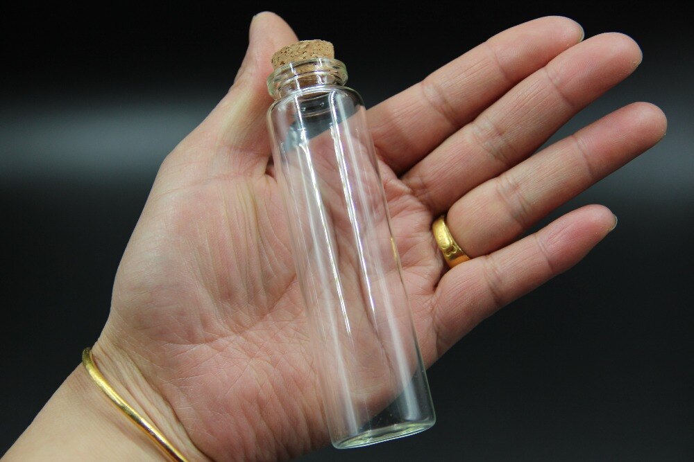 5 stuks 30*110mm 55ml flessen met kurken stop knutselflessen potten bruiloft decoratie doe-het-zelf lege potten containers voedsel flessen