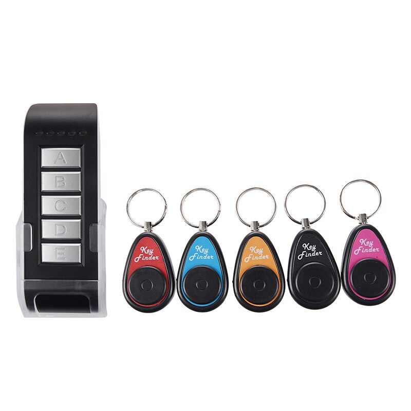 5 In 1 Draadloze Lost Key Finder Locator Vind Locater Alarm Sleutelhanger 40M: Default Title