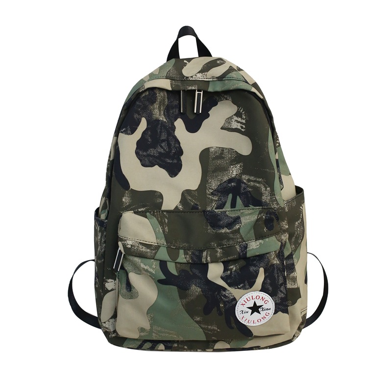 Camouflage Nylon Rugzak Voor Vrouwen 2022 Mode Grote Capaciteit Studenten Vrouwen Backbags Leisure Ademend Vierkante Zakken