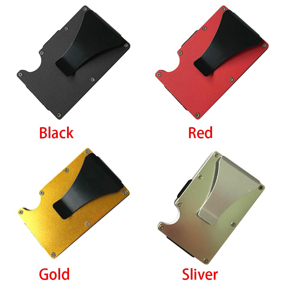 Kaarthouder Portemonnee Handig Aluminium Business Ultra-Dunne Card Case Protector Metal Case