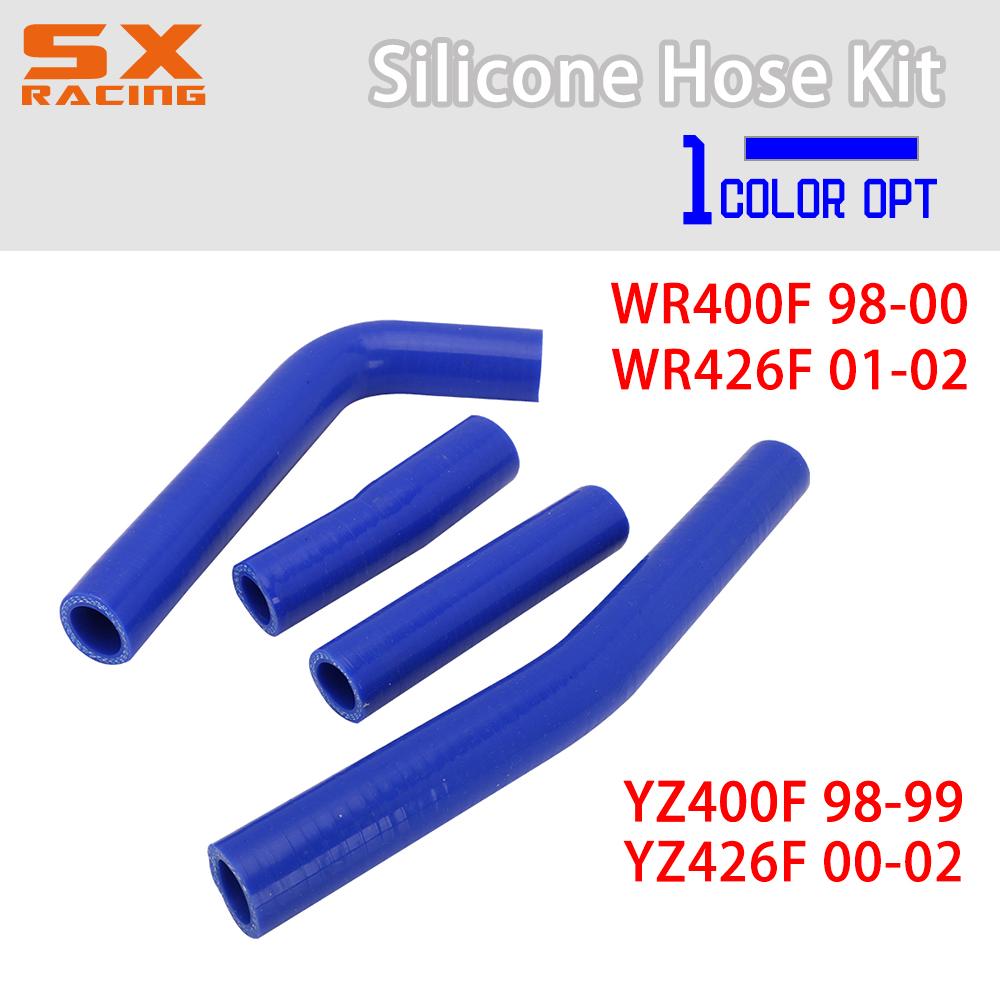 Motorrad Blau Wasser Rohr Silikon Kühler Kühlmittel Schlauch Für YAMAHA WR400F WR426F YZ400F YZ426F WRF YZF 400 426 400F WR YZ F