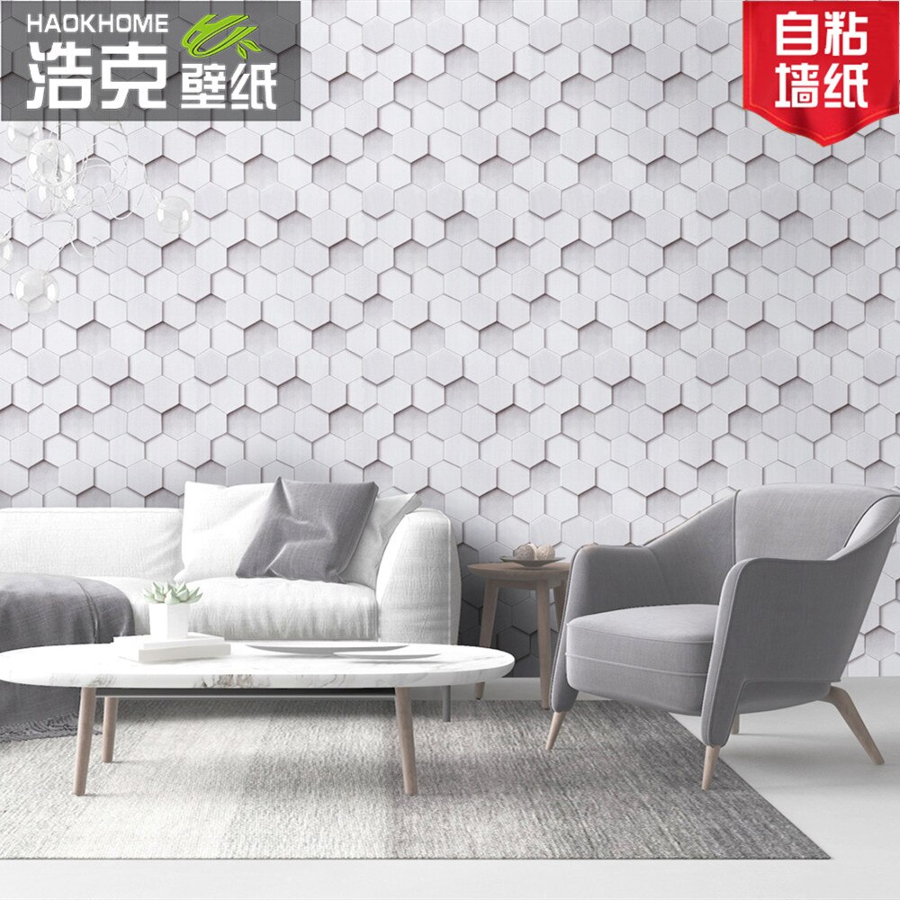 Modern geometric pattern of waterproof PVC self-adhesive wallpaper for bedroom living room office kitchen wall papers home dec