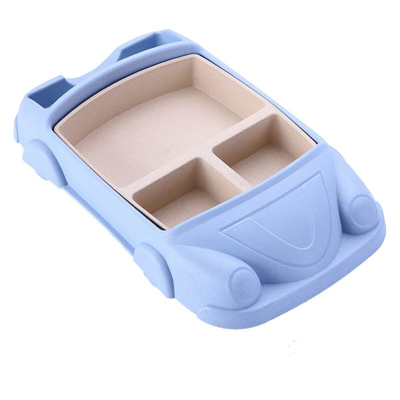 Assiette pour enfants en forme de voiture, jolie vaisselle pour la maison, assiette pour bébé, petit-déjeuner, plats à fruits, soucoupe, plateau, dessert, vaisselle: Bleu