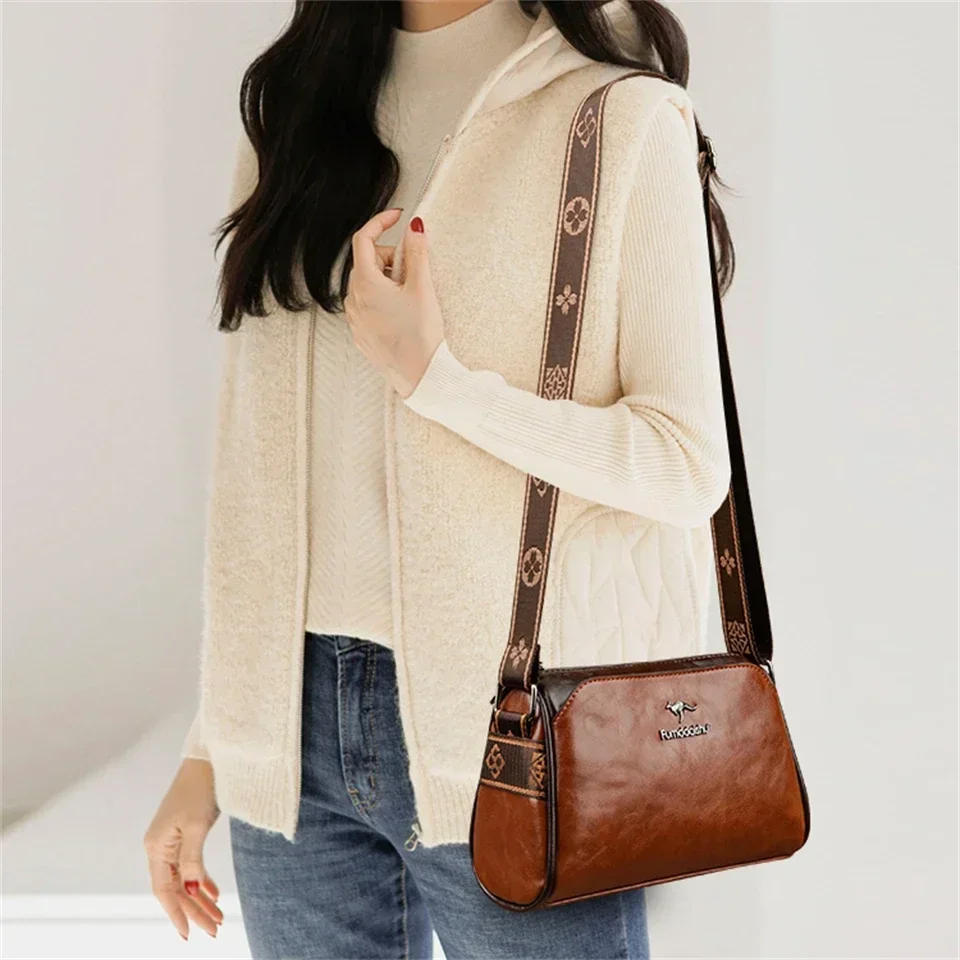 Femmes de en cuir souple sacs à bandoulière de luxe sacs à main de créateur Sac à bandoulière dames Vintage messager déplacements Sac A Main