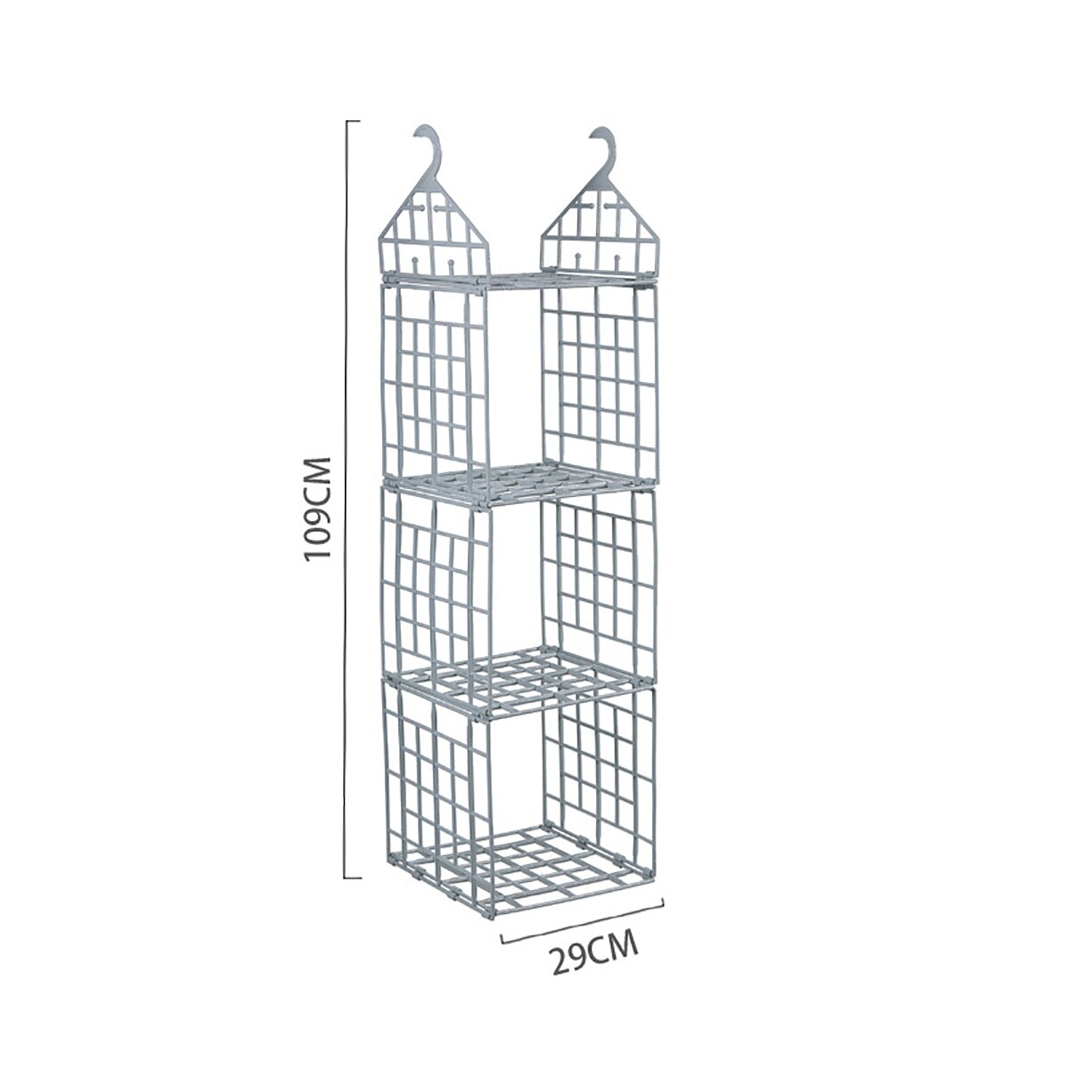 Kleerhanger Kledingkast Organizer Mand Haken Plank Interieur Kast Hanger Mand Tas Opslag Broek Tie Rack Haken Plank: blue L size