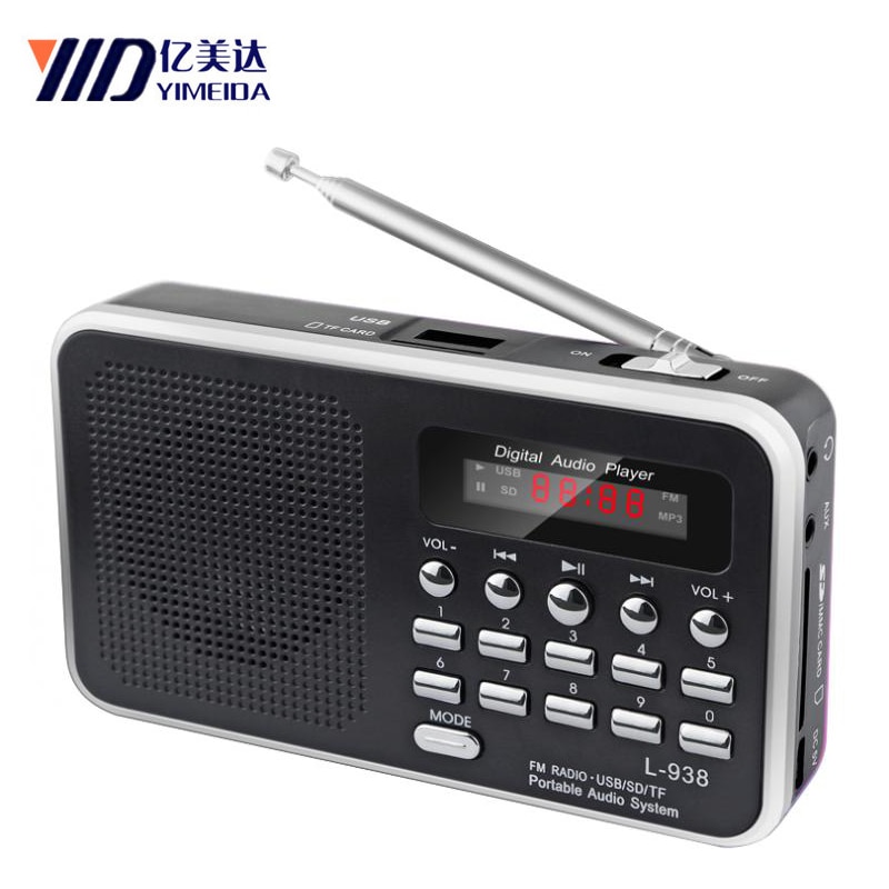 Rolton Draagbare Mini Fm Radio Dab Radio Portatil Am Fm Radyo Muziekspeler Speaker Voor Tf Sd Card Usb Lcd display Zaklamp