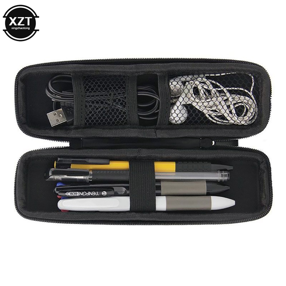 Black EVA Hard Shell Stylus Pen Pencil Case Holder Protective Carrying Box Bag Storage Container for Pen Ballpoint Pen Stylus