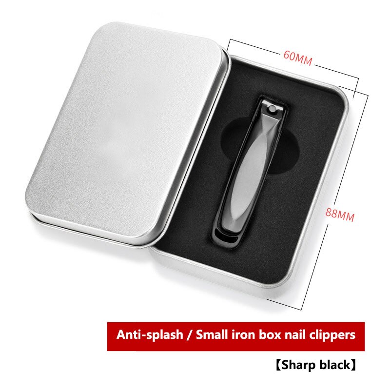 stainless steel nail clippers nail clipper nail trimmer toe nail clippers nail tools: Small Black Box
