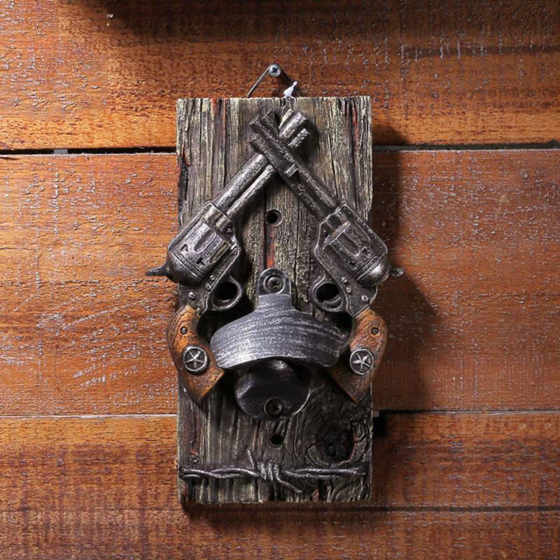8 pouces de haut à l'ancienne bière décapsuleur western bar décoration murale décapsuleur décoration mur cintre peut opene