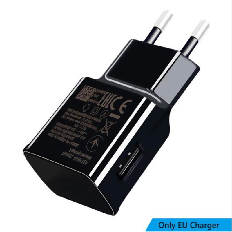 For Samsung S8 S9 plus note9 Fast Charger 9V 1.67A Quick Adapter EU/US Note8 S9 S8 C5 C7 C9 S7 S6 Edge pro 1.2M USB Type C Cable: black / Only EU Charger