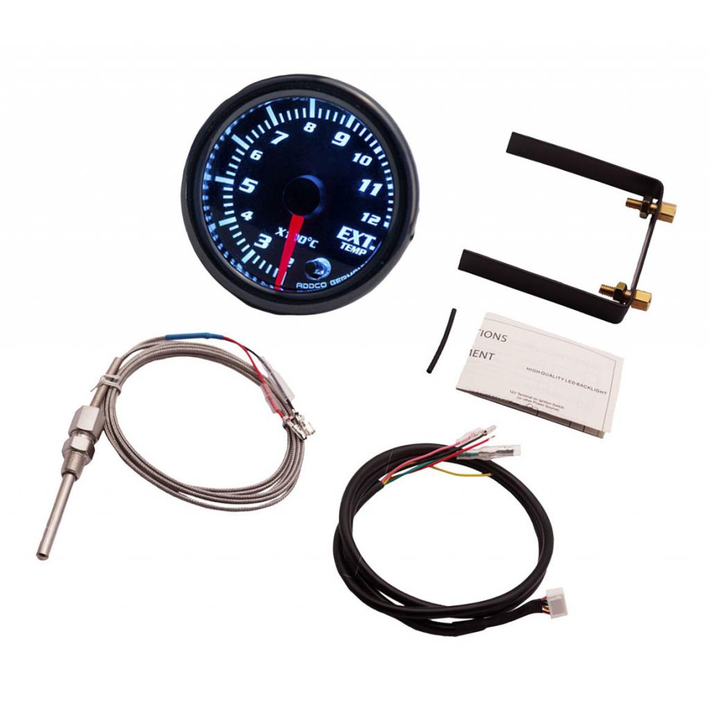 Medidor EGT de 52mm, pirómetro de temperatura de gas de escape de 2 &quot;, 2-12x100 Celsius