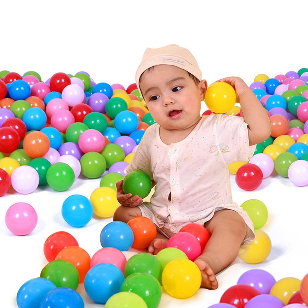 100 Pcs Marine Ball Soft Plastic Balls Fun Baby Swimming Pool Toy Pool Wave Ball Diameter 5.5 Cm