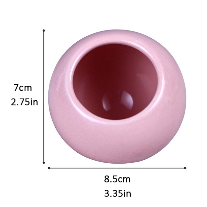 Hamster House Natural Clay Material Hamster Hideout Keep Cool System Dry and Comfortable Hideout For Hamster (8.5x7cm)