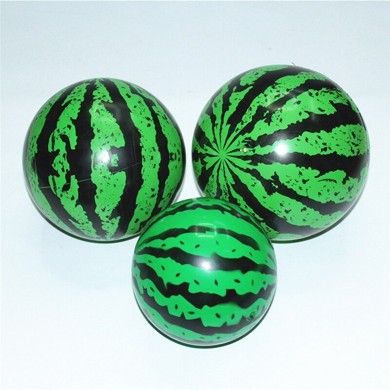 1 pc Inflatable Ball Simulation Watermelon Rubber Ball Beach Pool Play Early Education Soft Toys For Children