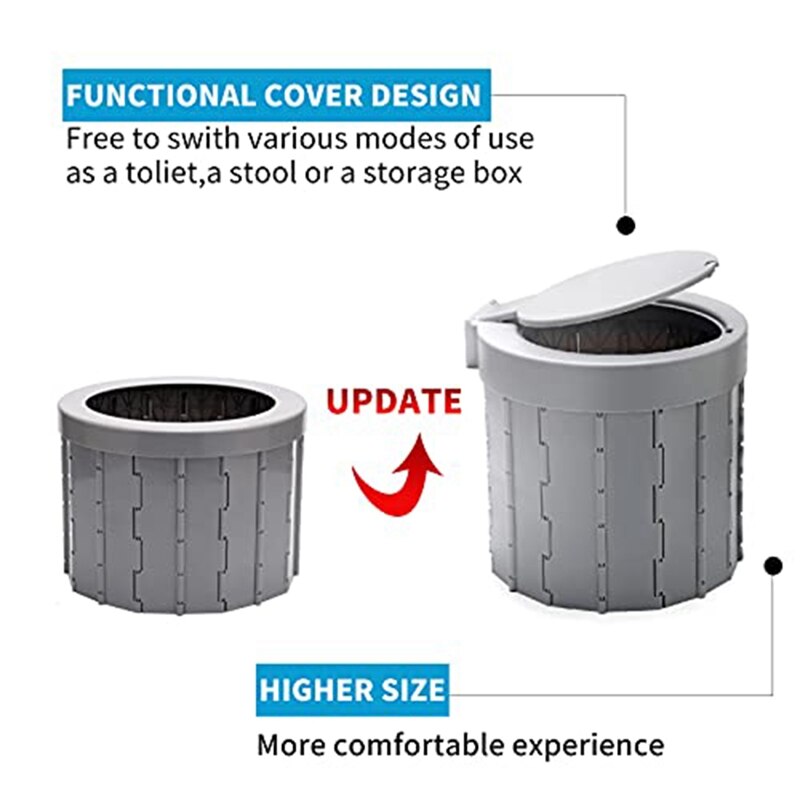 Portable Toilet for Camping Toilet Portable Potty Toilets Outdoor Toilet for Car Commode RV Toilet Camp Toilets
