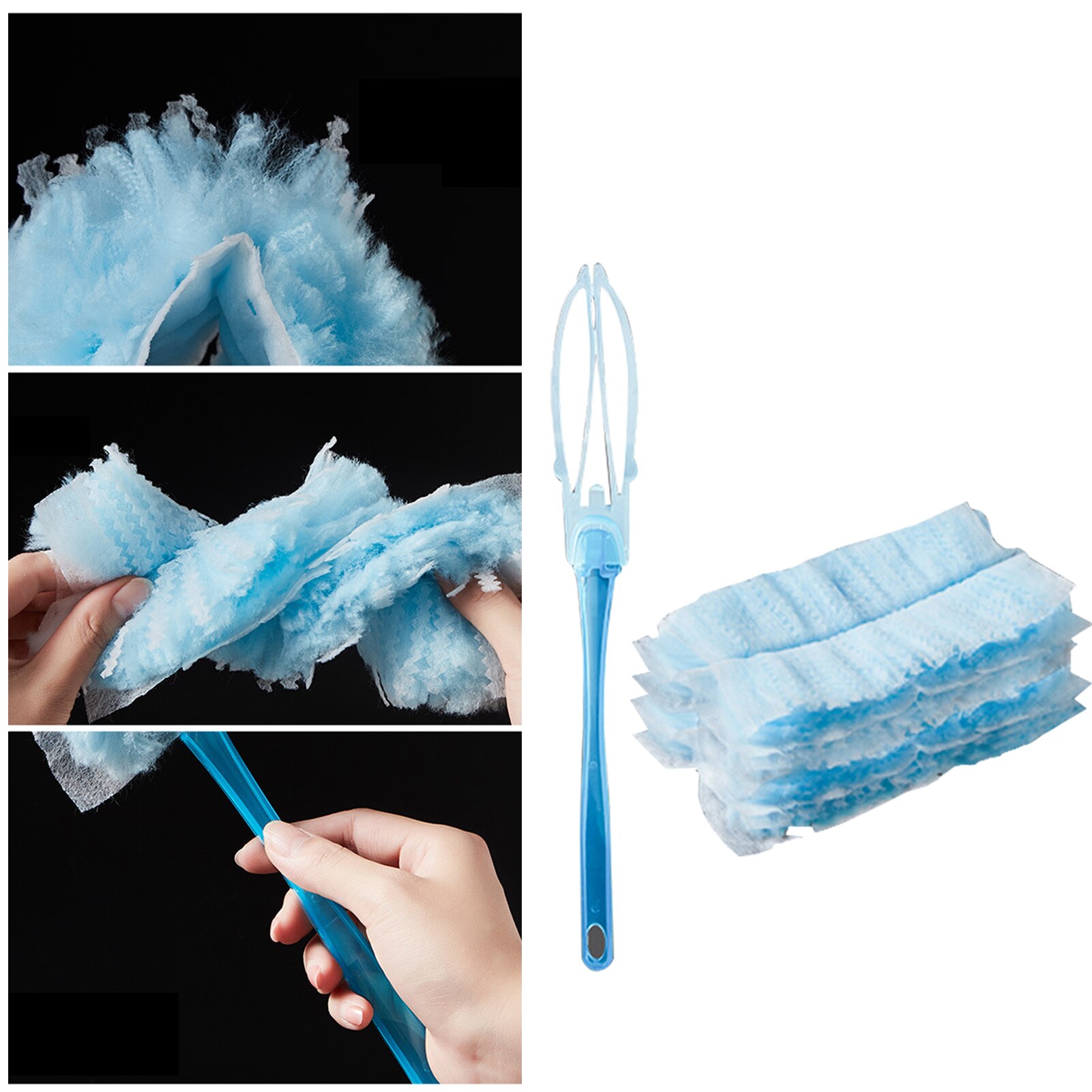 Duster Disposable Electrostatic Absorbent Fiber Duster Household Cleaning Microfiber Dusting Brush Extend Stretch Feather