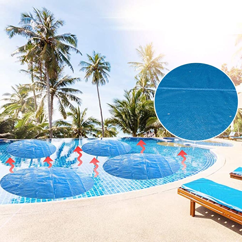 Swimmingpool cover støv regntæt pool cover vedligehold vand varmebeskytter holdbart have udendørs swimmingpools tilbehør