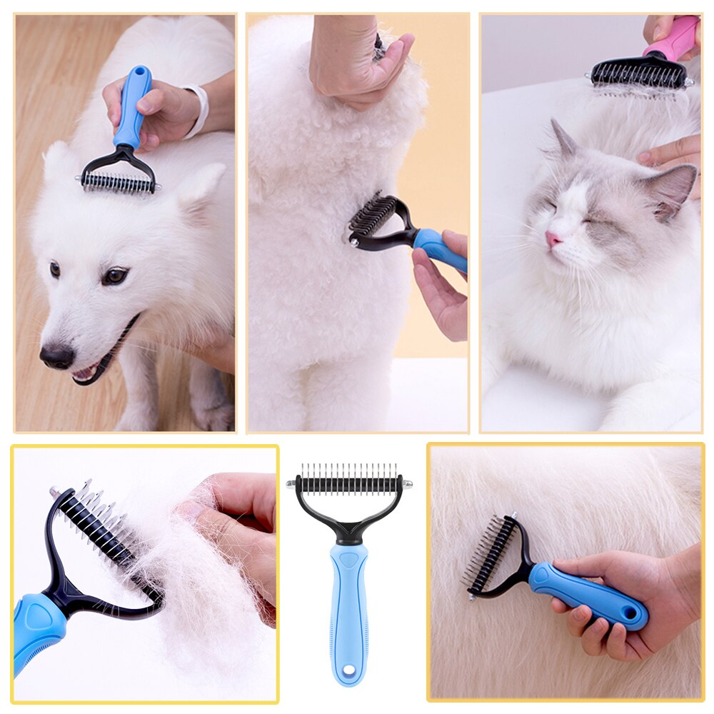 Huisdieren vacht knoop snijder borstel voor honden trimkam stalen haar kam hondenhaar borstel kattenkam huisdier haar verwijderaar voor dierenbenodigdheden