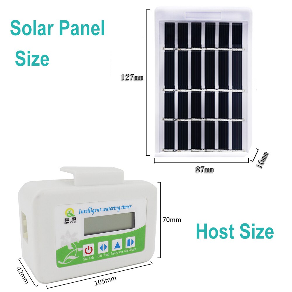 Multifunctional Solar Drip Irrigation System Garden Potted Irrigation Nozzle Solar Energy Charging Automatic Watering Pump Timer