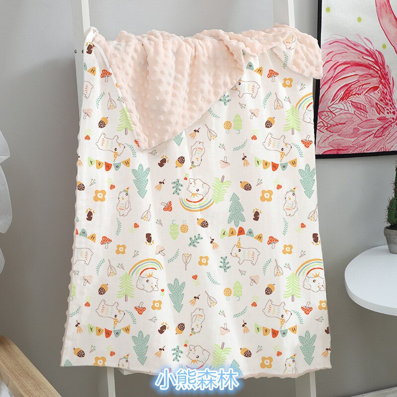Elinfant – couverture d&#39;emmaillotage en mousseline, 70x110cm, 1 pièce, pour bébé, douce et chaude, lavable, confort,: Forest