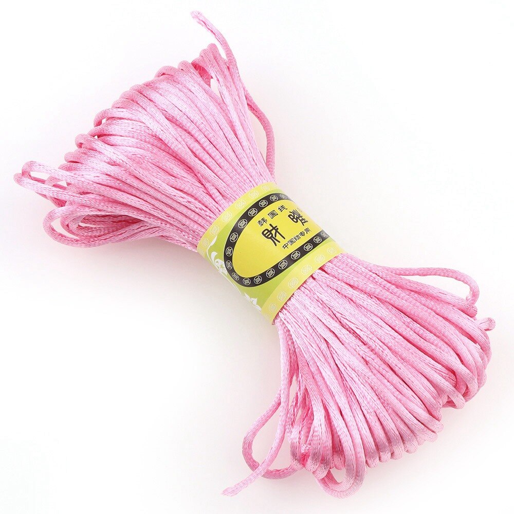 20 M/lot tressé macramé soie macramé corde fil fil fil 2mm bricolage noeud chinois Satin Nylon Bracelets faire des résultats perles: 4