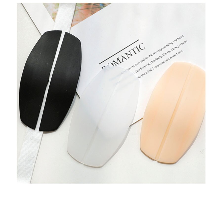 1 pair/lot Shoulder Pads Silicone bra Underwear Anti-Slip shoulder pad bag strap Sewing pad DIY for backpack Sew clothing decor