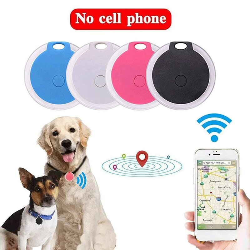Gps-hunde-tracker, intelligenter bluetooth-tracker & bluetooth-schlüsselfinder, drahtloses anti-verlust-alarm-sensorgerät für kinder und haustiere