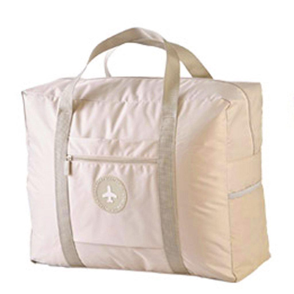 OCARDIAN Grote Capaciteit Opvouwbare Reistassen Voor Mannen Waterdichte Dikke Oxford Doek Tas Grote Capaciteit Tas Reizen Handbagage: Beige 