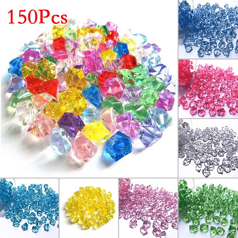 150x akryl stenar hydroponiska vas småsten hantverk kristall konstgjorda ornament