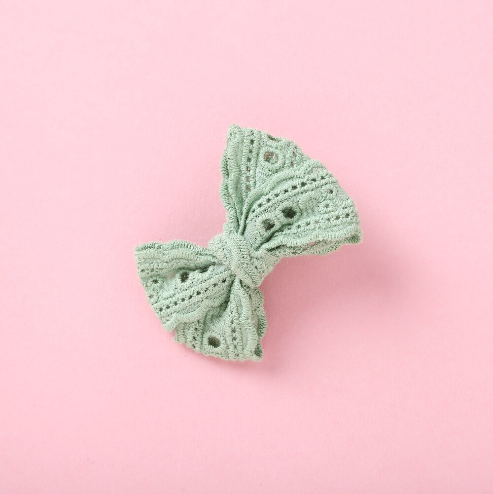Baby Meisjes Ribbon Hair Bows Met Clip Handgemaakte Baret Bohemian Haarspelden Hoofddeksels Koreaanse Kinderen Haar Accessoires Voor Meisjes: NSFB-9835-C4A6HAN