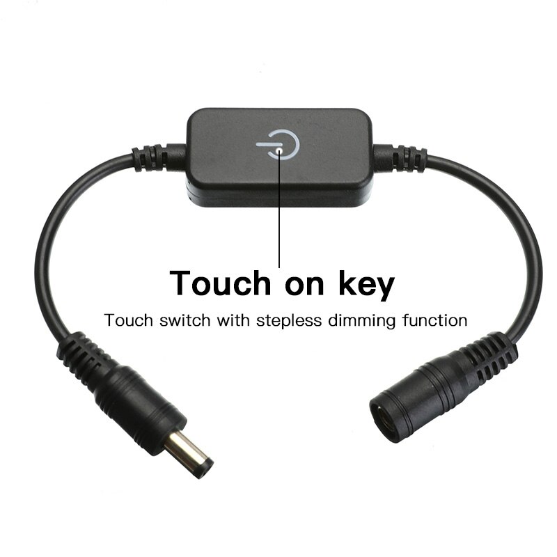 LED lamp with touch switch monochromatic light bar dimmer controller 5V 12V stepless dimmer switch