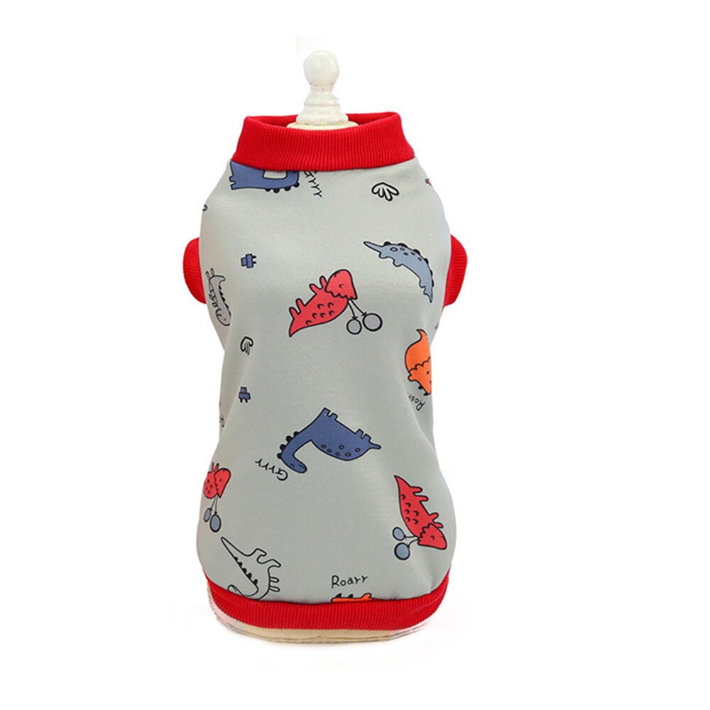 Bonito imprimir pequeno cão casaco inverno quente roupas para animais de estimação para chihuahua shih tzu moletom filhote de cachorro gato pulôver cães animais de estimação roupas: 2 / XL